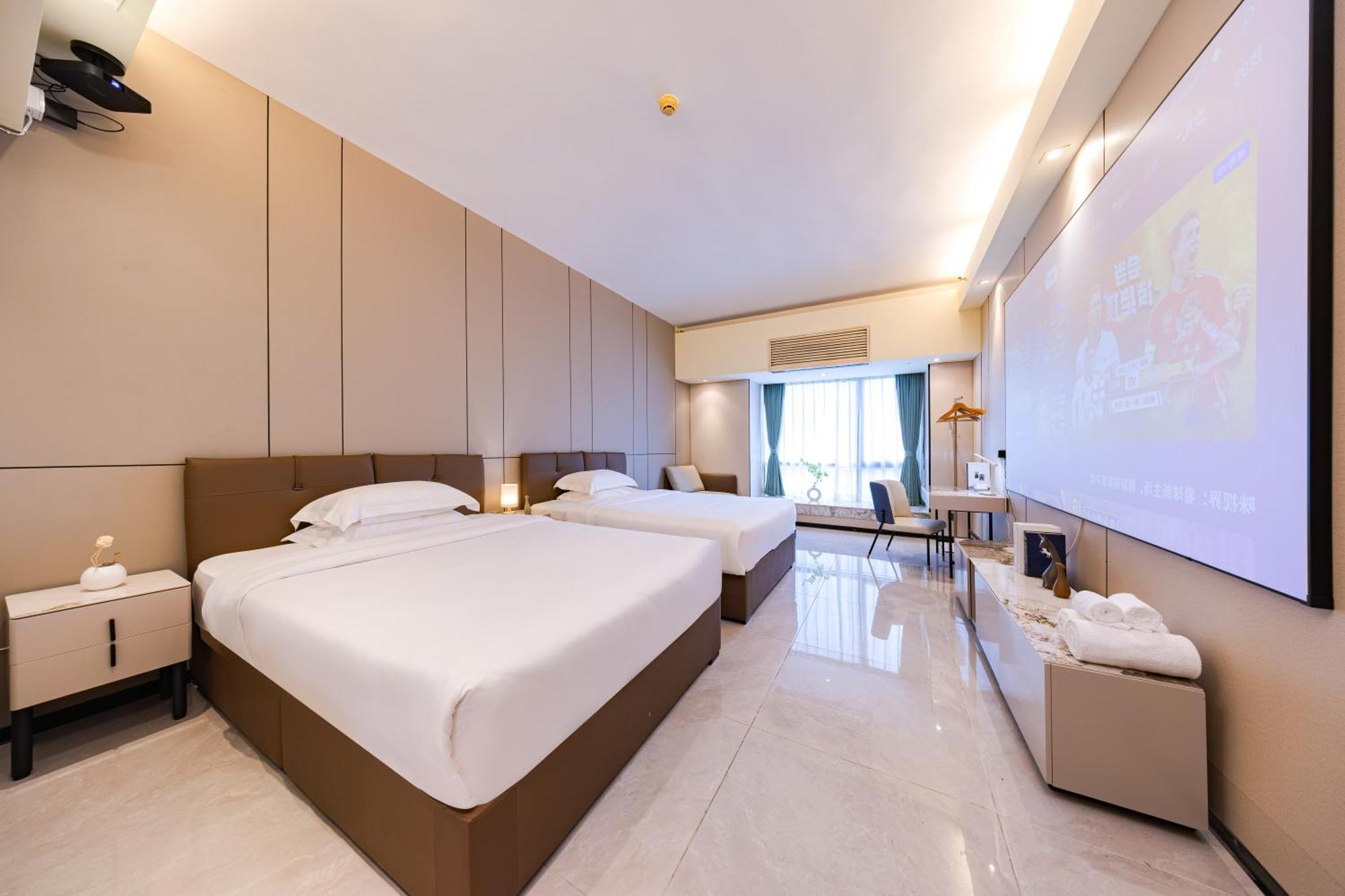 Yu Manju High-Floor Huge-Screen Audiovisual Hotel-Guangzhou Tower Zhujiang New Town Sports West Road Branch Kültér fotó