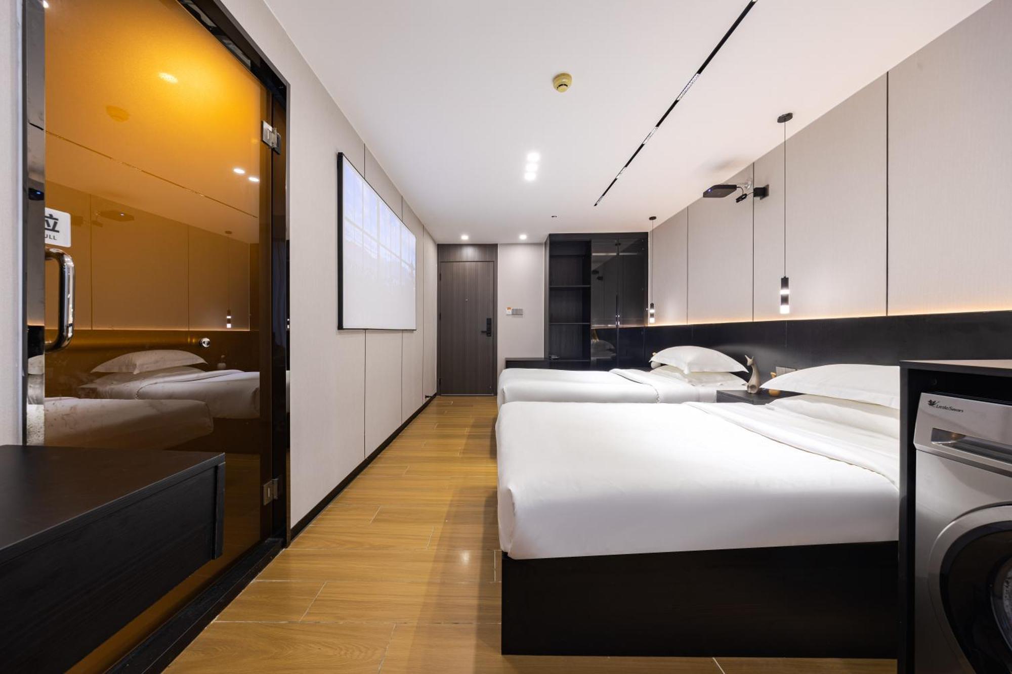 Yu Manju High-Floor Huge-Screen Audiovisual Hotel-Guangzhou Tower Zhujiang New Town Sports West Road Branch Kültér fotó