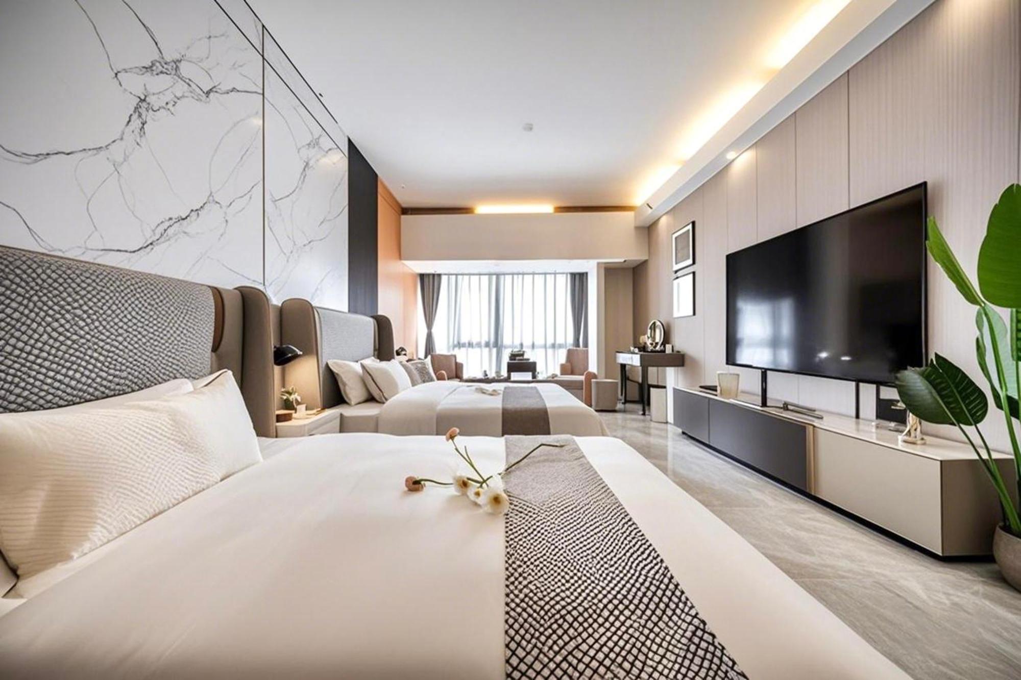 Yu Manju High-Floor Huge-Screen Audiovisual Hotel-Guangzhou Tower Zhujiang New Town Sports West Road Branch Kültér fotó
