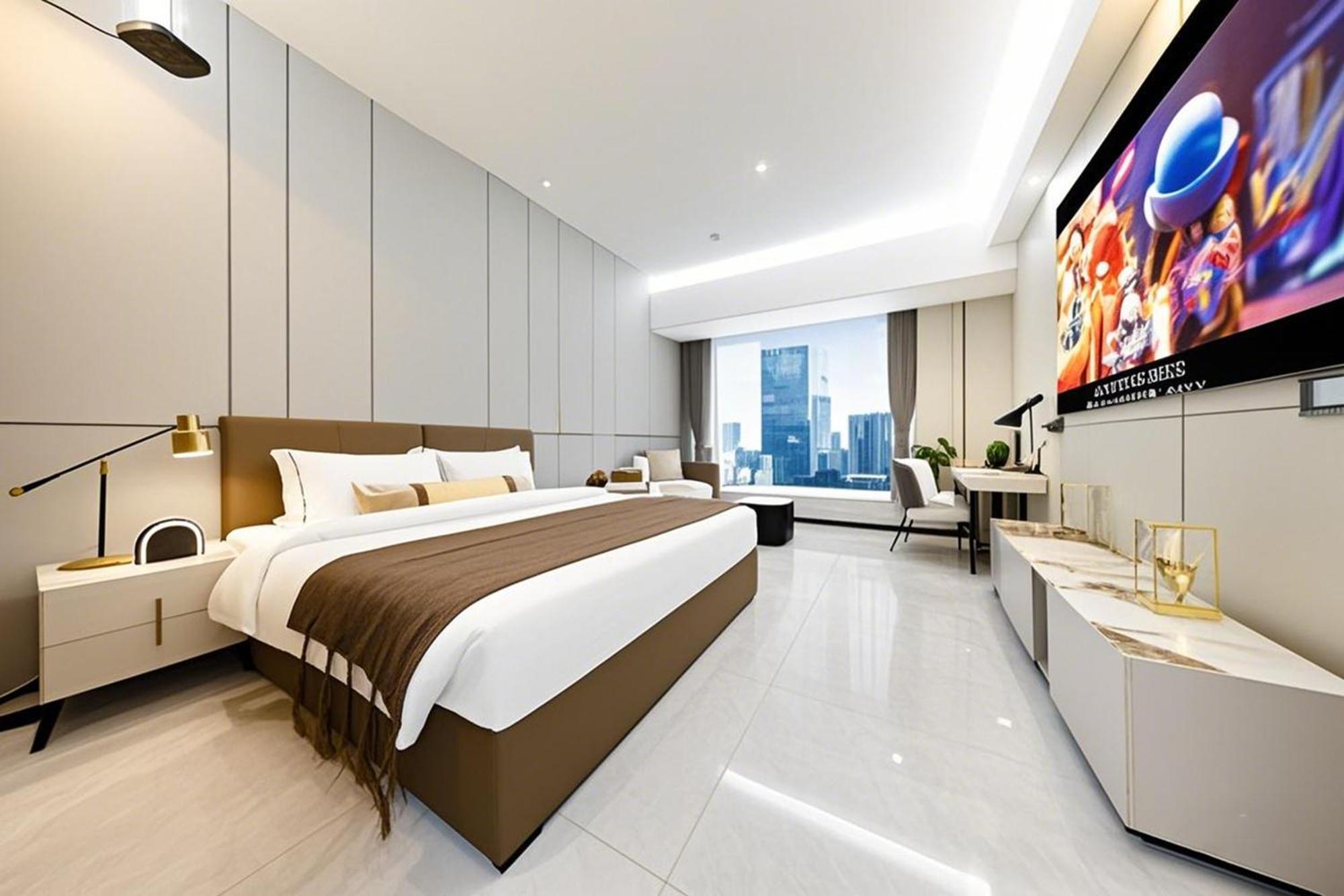 Yu Manju High-Floor Huge-Screen Audiovisual Hotel-Guangzhou Tower Zhujiang New Town Sports West Road Branch Kültér fotó