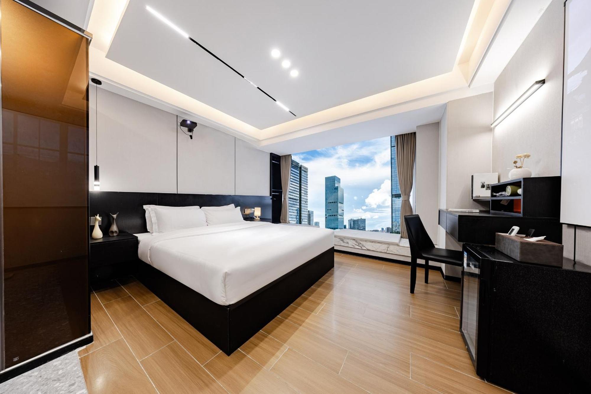 Yu Manju High-Floor Huge-Screen Audiovisual Hotel-Guangzhou Tower Zhujiang New Town Sports West Road Branch Kültér fotó